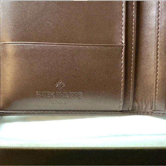 Patek Philippe Brown Large Leather Wallet